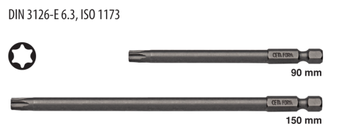 Ceta Form CB/8095 1/4'' TORX Bits Uç - T15 x 90 mm