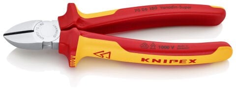 Knipex 70 06 180 T VDE Asma Halkalı Yan Keski