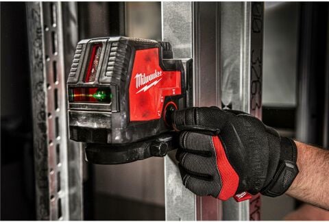 Milwaukee L4CLLP-301C YEŞİL USB ÇAPRAZ / 2 ÇİZGİLİ LAZER METRE