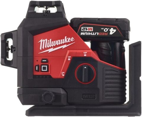 Milwaukee M12 3PL-401C 2 DİKEY 1 YATAY YEŞİL 360 DERECE LAZER TERAZİ