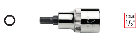 Ceta Form C28S-H14 1/2'' Allen Uçlu Lokma (Kısa Tip) - 14 x 55 mm
