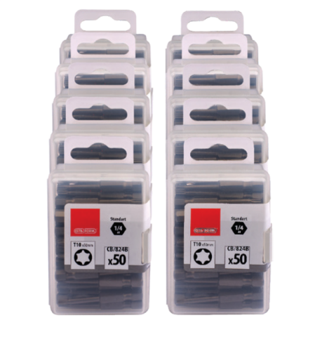 Ceta Form CB/829BD 500 Parça 1/4'' TORX Bits Uç Toptan Paketi- CB/829B (T30 x 50 mm)