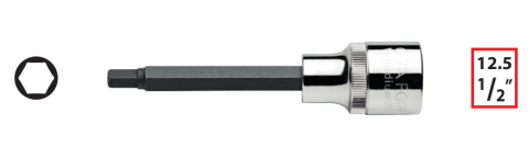 Ceta Form C28S-H10XL 1/2'' Allen Uçlu Lokma (Ekstra Uzun Tip) - 10 x 140 mm