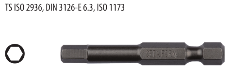 Ceta Form CB/1960 1/4'' Allen Bits Uç - 6.0 x 50 mm