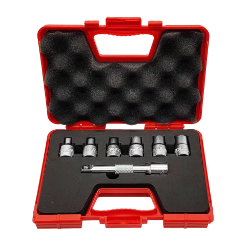 İzeltaş 1/2'' Star (Torx) Lokma Anahtar Takımı 7 Parça