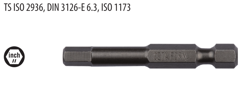 Ceta Form CB/190532 1/4'' Allen Bits Uç - 5/32'' x 50 mm