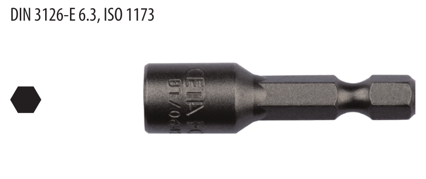 Ceta Form BT/0642 1/4'' Manyetik Lokma Uç - 6.0 x 42 mm