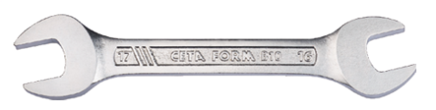 Ceta Form B10-1617 Çatal iki Ağız Anahtar (Kısa Tip) - 16x17 mm