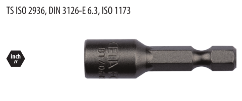 Ceta Form BTA/010245 1/4'' Manyetik Lokma Uç - 1/2'' x 45 mm
