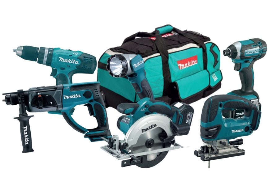 Makita DLX6068PT (DHP453 DHR202 DJV180 DSS611 DTD152 DML802) Akülü Set