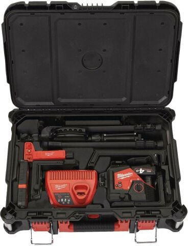 Milwaukee M12 3PLKIT-401C 2 DİK.1 YATAY YEŞİL 360 DERECE LAZER-SET 4933478960