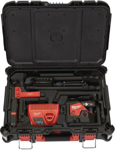 Milwaukee M12 3PLKIT-401C 2 DİK.1 YATAY YEŞİL 360 DERECE LAZER-SET 4933478960