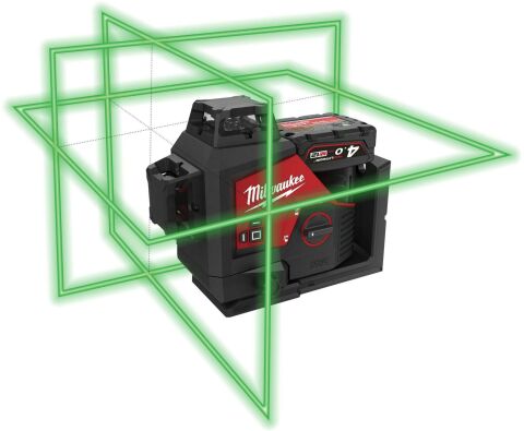 Milwaukee M12 3PLKIT-401C 2 DİK.1 YATAY YEŞİL 360 DERECE LAZER-SET 4933478960