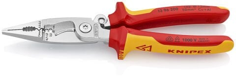 Knipex 13 96 200 VDE Yaylı Elektrikçi Pensesi (Kombine)