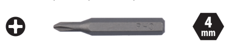 Ceta Form CB/PH20H4 Yıldız Mikro Bits Uç - PH00x28 mm