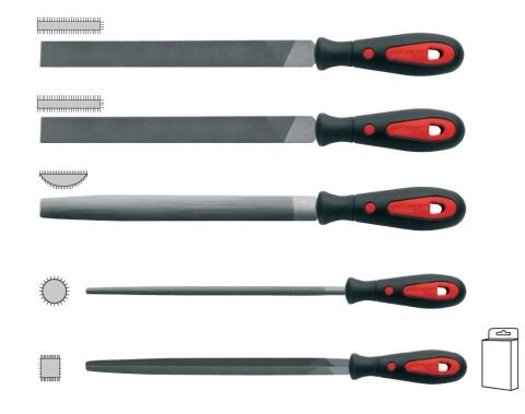 Ceta Form J72-0851A 5 Parça Eğe Takımı (200 mm- Kombinasyon A)