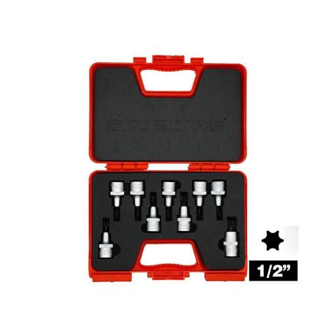 İzeltaş 1/2'' Lokmalı Tork Uç Takımı (60mm - 9 Parça)
