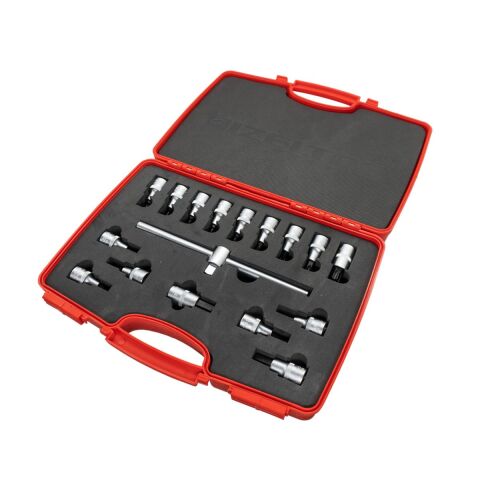 İzeltaş 1/2'' Lokmalı Allen Uç Ve Star (Tork) Uç Takımı 17 Parça