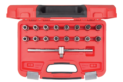 Ceta Form C28S-17PTH 17 Parça 1/2'' TORX ve Allen Uçlu Lokma Takımı