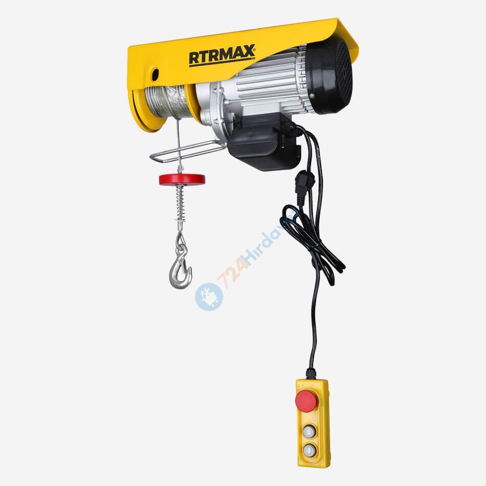 RTRMAX RTM490 Elektrikli Vinç 1900W  600/1200 Kg Bakır Sargı Rtrmax