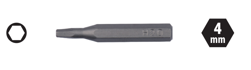 Ceta Form CB/HX25H4 Allen Mikro Bits Uç - 2.5 x28 mm