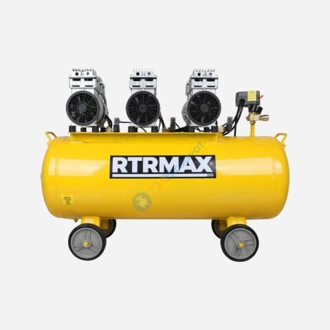 RTRMAX RTM738 Sessi̇z Hava Kompresörü 100 Lt 3*1.0 Hp/3*0.75 Kw Rtrmax