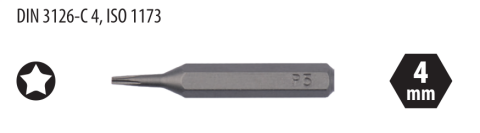 Ceta Form CB/PL05H4 5 Köşe PENTALOBE Mikro Bits Uç - P5x28 mm (12'li Avantaj Paket)