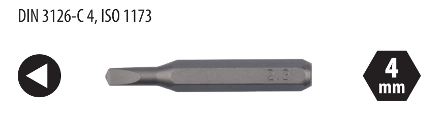 Ceta Form CB/TR23H4 Üçgen Mikro Bits Uç - 2.3 x 28 mm (12'li Avantaj Paket)