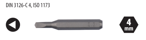 Ceta Form CB/TR30H4 Üçgen Mikro Bits Uç - 3.0 x 28 mm