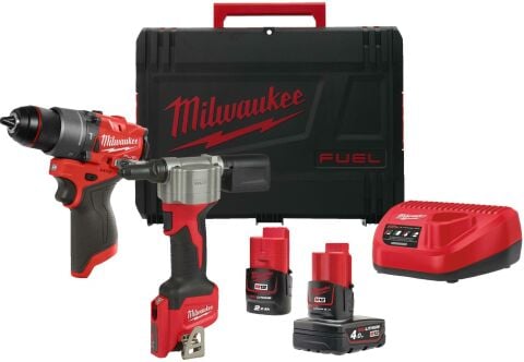 Milwaukee M12 FPP2D2-422X 12V AKÜLÜ SET (FPD2-BPRT)