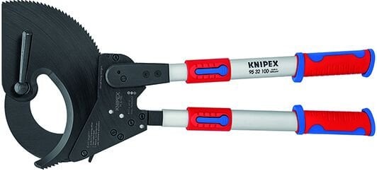 Knipex 95 32 100 Teloskopik Kollu Cırcırlı Kablo Makası