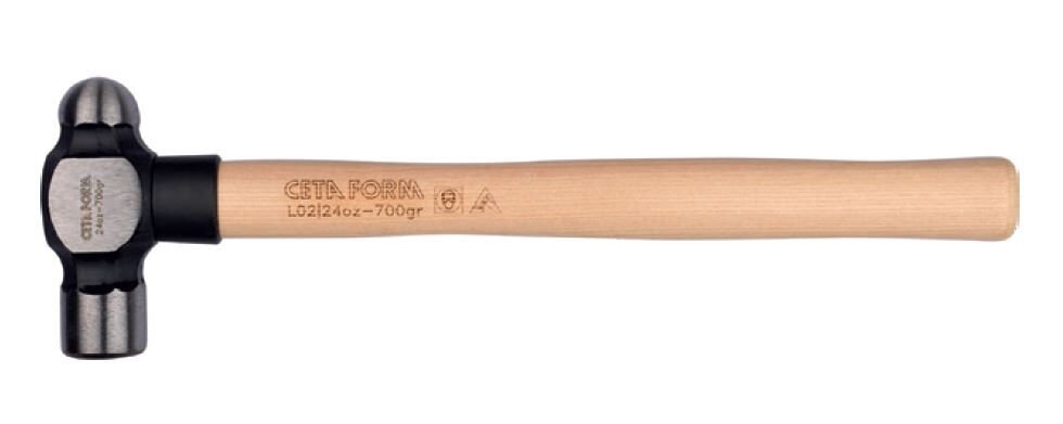 Ceta Form L02-16 Bombe Başlı Çekiç (Ahşap Saplı) - 16 oz. (450 gr)