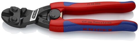Knipex 71 22 200 Yaylı Eğri Mafsallı Keski