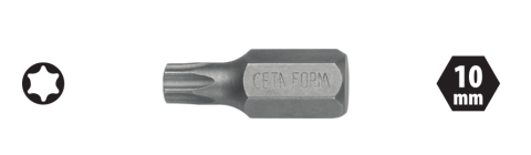 Ceta Form CB/1030G H10 TORX Bits Uç (Kısa Tip) - T30 x 30 mm
