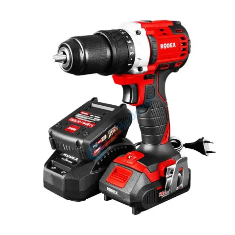 RODEX AKÜLÜ MATKAP DARBELİ 13MM 50NM 2 VİTES 20V 2X20V 2.0Ah ÇANTALI  AKSESUARLI