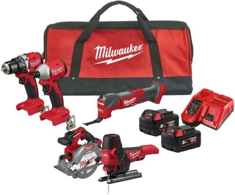 Milwaukee M18 BLCPP5A-502B 5Lİ SET ( BLIDRC-BLDDRC-FCS552-FMT-FBJS)