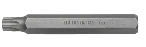 Ceta Form CB/1145G H10 TORX Bits Uç (Uzun Tip) - T45 x 75 mm