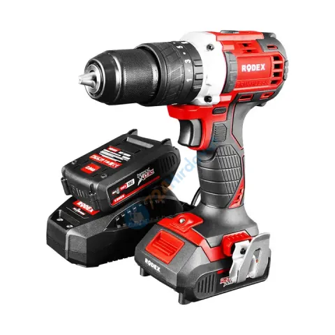 RODEX AKÜLÜ MATKAP 13MM KÖMÜRSÜZ DARBELİ  50NM 2 VİTES  2X20V 2.0Ah ÇANTALI AKSESUARLI