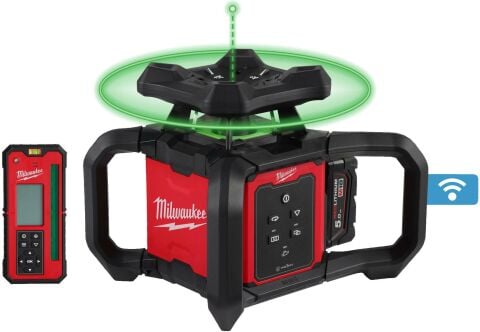 Milwaukee M18 RLOHVG300-501C YATAY DİKEY OTOMATİK DÖNER LAZER-YEŞİL
