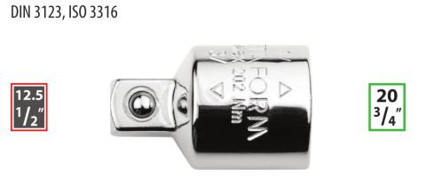 Ceta Form C31-91 3/4'' Lokma Adaptörü- (D: 3/4'' ˃ E: 1/2'')