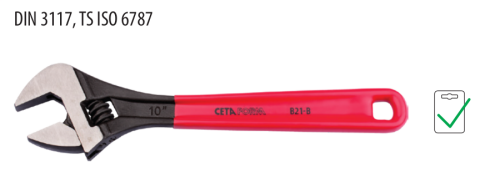 Ceta Form B21-375B Kurbağacık Anahtar (Fosfat Kaplı-PVC Daldırma Saplı) - 375 mm