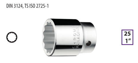 Ceta Form C42-B46 1'' 12 Köşe (Yıldız) Lokma Anahtar - 46 mm