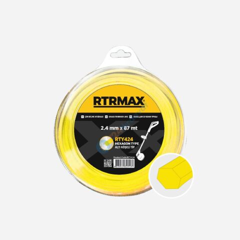 RTRMAX RTY439 Tırpan Misinası Sarı Altıgen 4,0Mm*32M Rtrmax