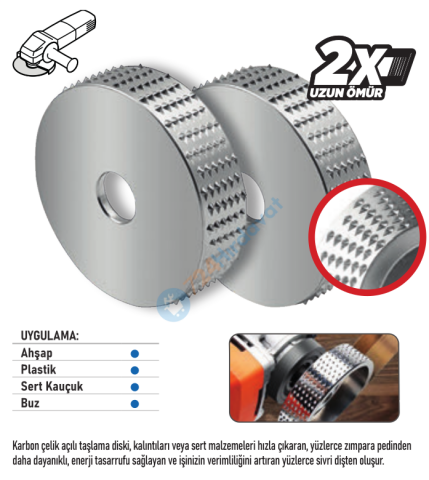 RODEX AHŞAP OYMA TAŞLAMA DİSKİ 115MM DÜZ MODEL (50)