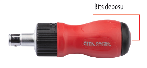 Ceta Form F26/RDS 12-in-1 Cırcırlı Depolu Topaç Bits Tornavidası
