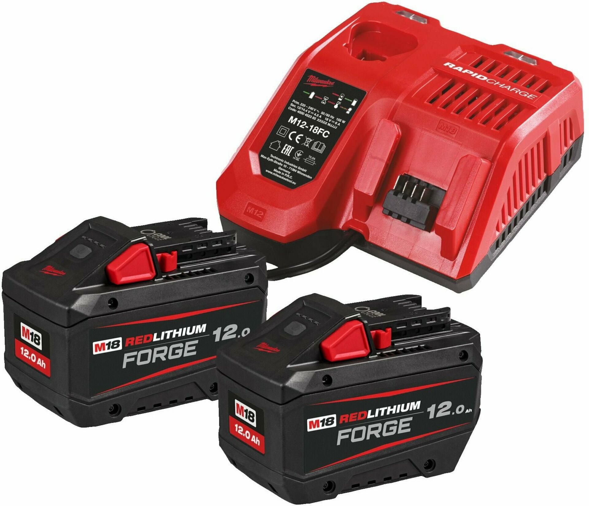 Milwaukee M18 FORGE NRG-122 AKÜ+ŞARJ CİHAZI PAKET