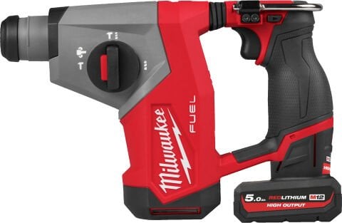 MILWAUKEE M12 FHAC16-502X FUEL Kompakt SDS-Plus Kırıcı Delici Matkap 16mm (2x 5.0Ah Batarya + Şarj Cihazı + HD Kutu)