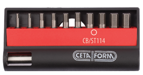 Ceta Form CB/ST114 11 Parça Allen Bits Uç Takımı - 1/4'' Bits Tutucu ile