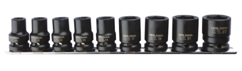 Ceta Form C62-RH09 9 Parça 1/2'' 6 Köşe Havalı Lokma Anahtar Takımı (Raylı)