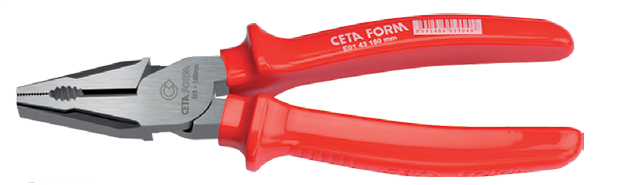 Ceta Form E01-43-0200 200 mm Kombine Pense (Polisajlı/UniGrip Sap)